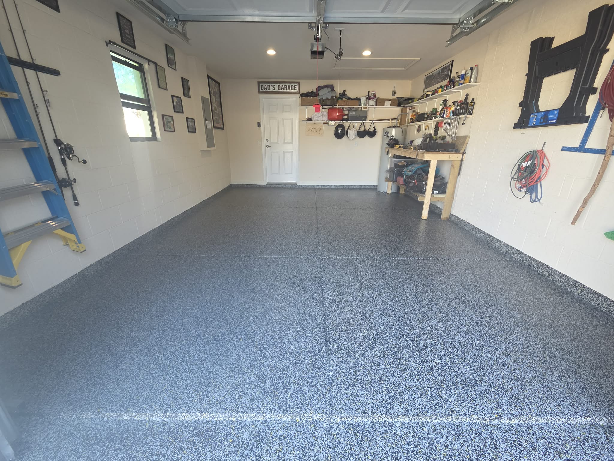 Finished garage floor coating in Palm City